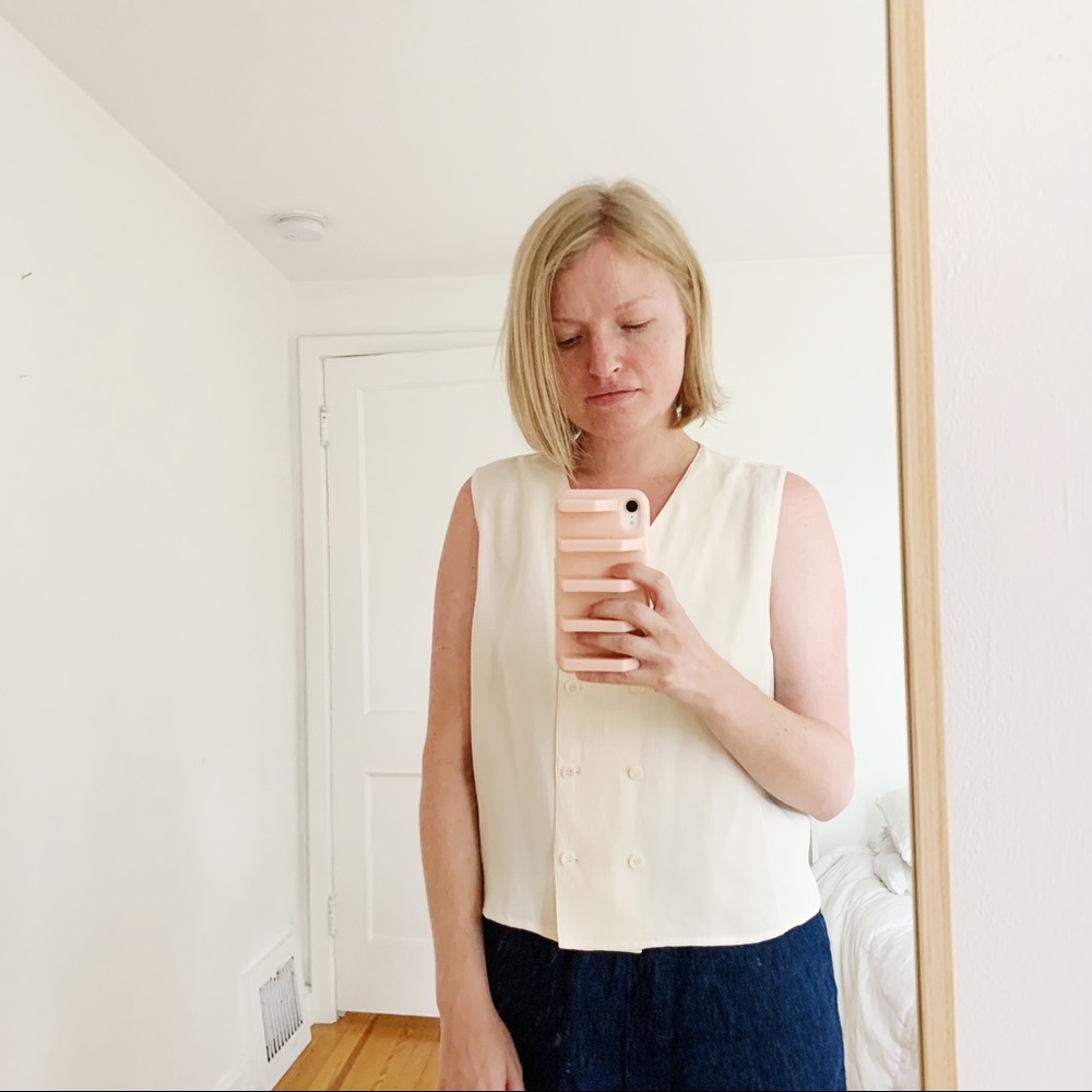 Vintage silk top